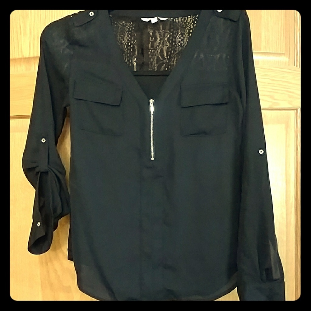 Black Long Sleeved Blouse